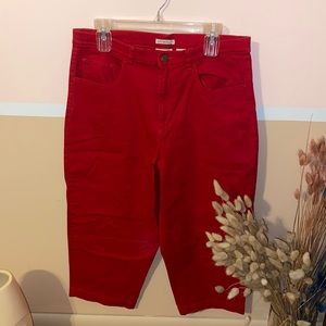 Red Capri Pants